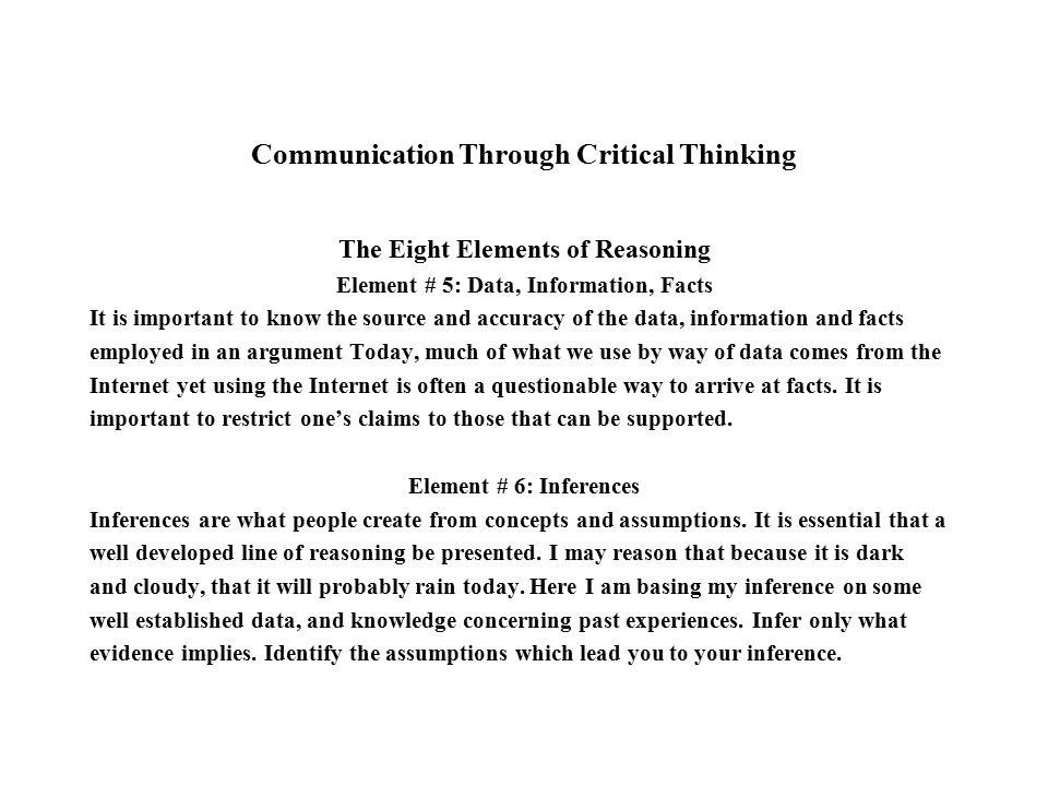 Critical Thinking: Basic Questions & Answers
